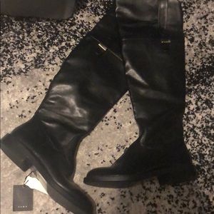 Brand new Zara black riding boots!